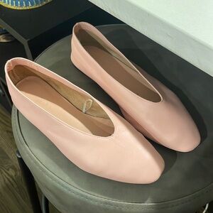 Zara light pink ballet flats size 37 women’s 7